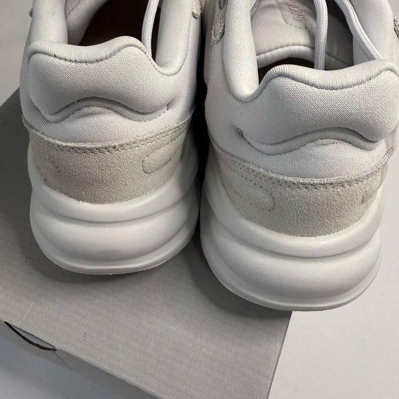 adidas Gray and Pink Athletic Shoes with Cushioned Midsole - Picture 3 of 9